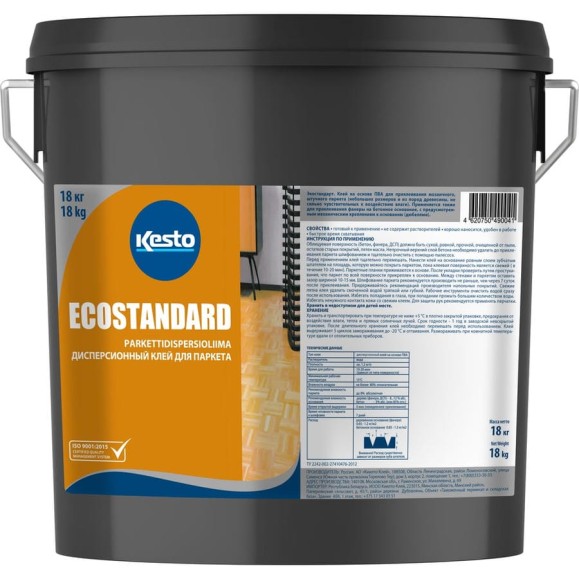 Дисперсионный клей для паркета Kesto EcoStandard 18 кг 81119