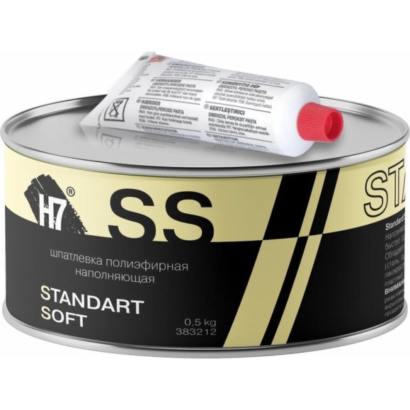 Полиэфирная наполняющая шпатлевка H7 Standard Soft 0,5кг 383212