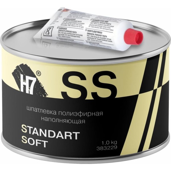 Полиэфирная наполняющая шпатлевка H7 Standard Soft 1кг 383229