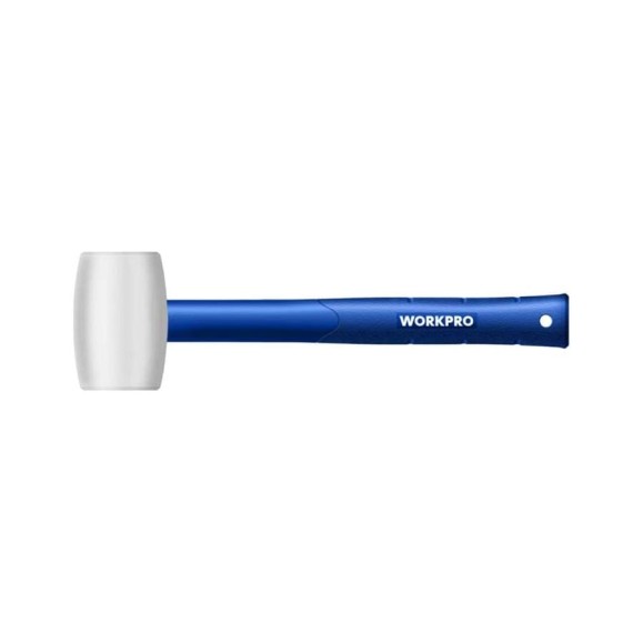 Резиновая киянка WORKPRO 450г, белая WP241040