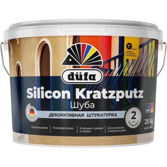 Штукатурка Dufa Silicone Kratzputz, 25 кг МП00-009673
