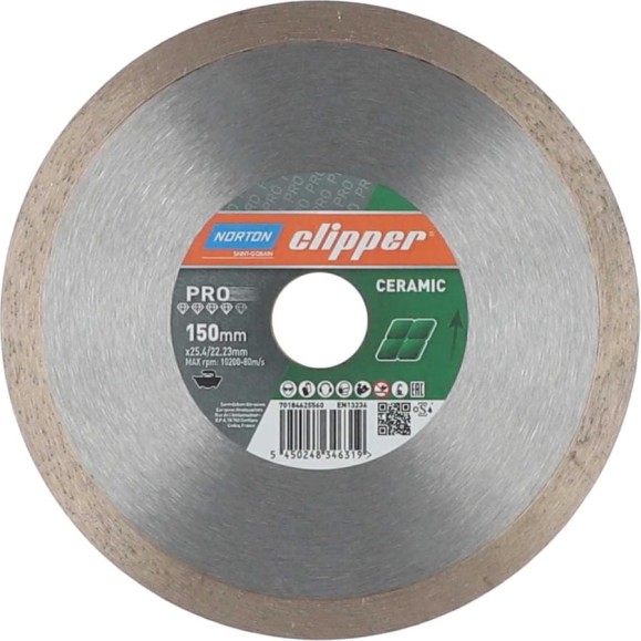 Алмазный диск для резки керамики md120c 150x25.4/22.23 мм про NORTON 70184625560 Алмазный диск для резки керамики md120c 150x25.4/22.23 мм про NORTON 70184625560