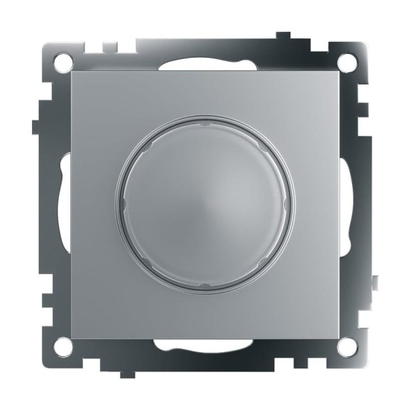 Диммирующий выключатель STEKKER TRIAC (механизм), GLS10-7106-03, 250V, 500W, серия Катрин, серебро 39587