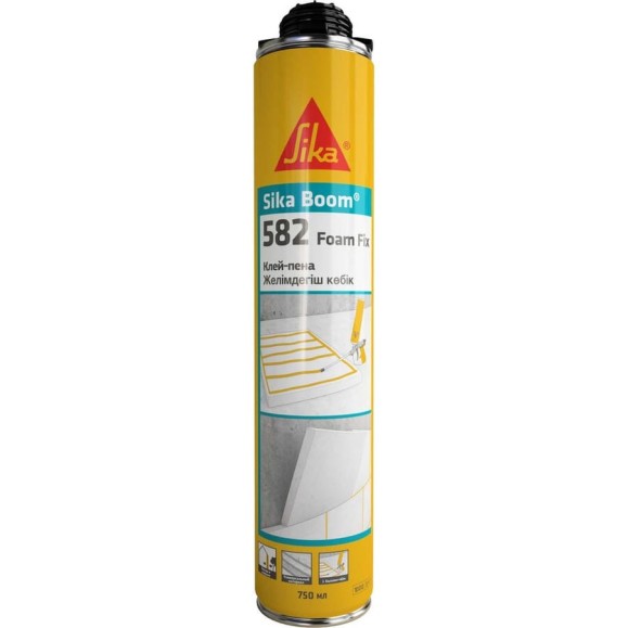 Профессиональная полиуретановая клей-пена SIKA Boom-582 Foam Fix, 750 мл, 880 гр 630952