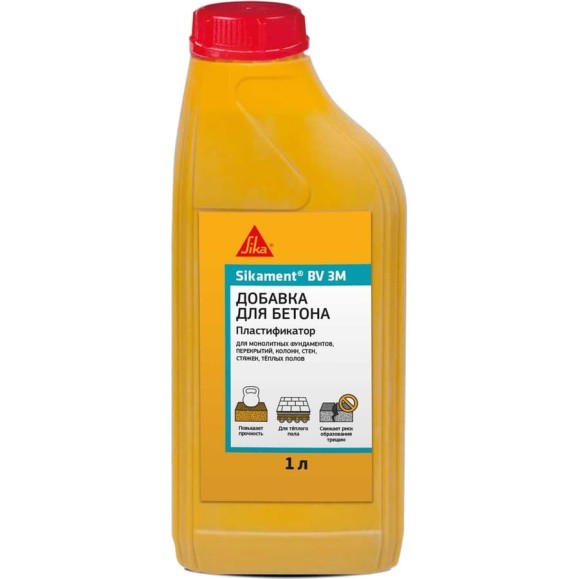 Пластификатор для бетонов и растворов SIKA Ment BV Канистра 3M 1л. 524064