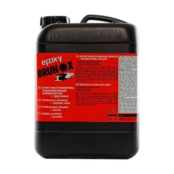 Epoxy 5L канистра грунтовка+преобразователь ржавчины Brunox BR500EP