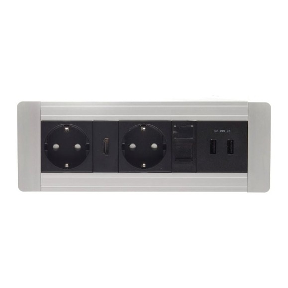 Блок розеток NAVAKO direct silver 12012 Блок розеток NAVAKO direct silver 12012