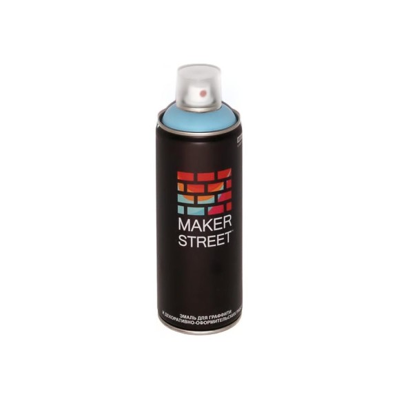 Краска (эмаль) для граффити и декоративно-оформительских работ MAKERSTREET MS400 400 мл, 500 Голубой лед 361121
