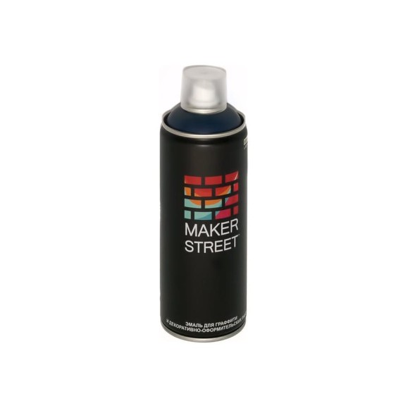 Краска (эмаль) для граффити и декоративно-оформительских работ MAKERSTREET MS400 400 мл, 504 Серо-синий 361123