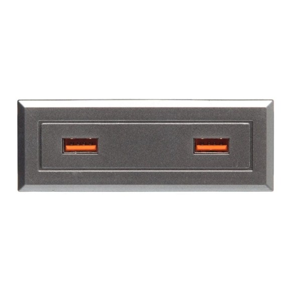Блок розеток NAVAKO stripe silver 12022