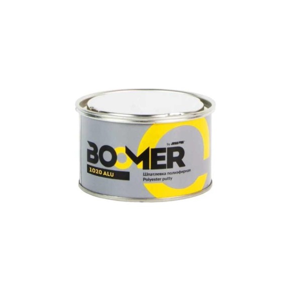 Полиэфирная наполняющая шпатлевка BOOMER с алюминиевым пигментом alu (1,0+0,02 кг) 1020/1