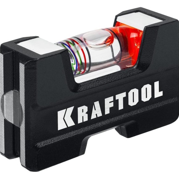 Компактный литой магнитный уровень KRAFTOOL 5-в-1 76 мм 34787