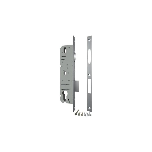 Корпус узкопрофильного замка с роликовой защёлкой FUARO PROF5116-40 CP хром 26437 Корпус узкопрофильного замка с роликовой защёлкой FUARO PROF5116-40 CP хром 26437