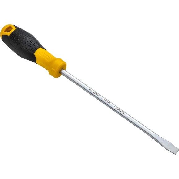 Шлицевая отвертка DELI SL8х200мм DL6382001 Cr-V, магнит, TPR+PP ручка 98357