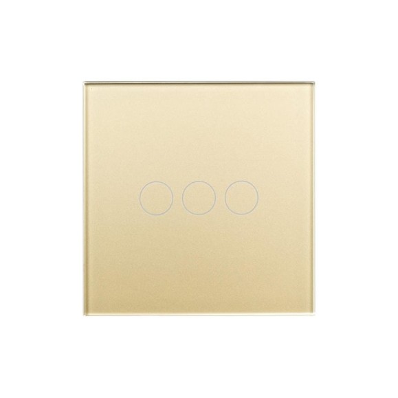 3-кнопочный выключатель SIBLING Powerlite-WS3G (золотой) 00-00003049 3-кнопочный выключатель SIBLING Powerlite-WS3G (золотой) 00-00003049