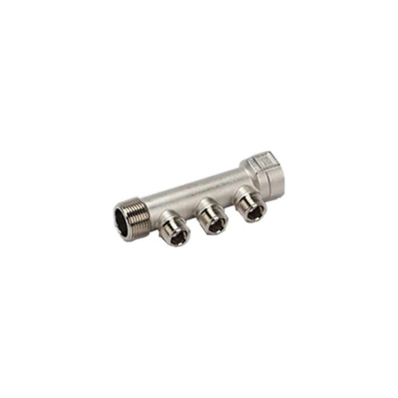Коллектор RIIFO Flow латунь 1" ВР/НР 4x1/2"НР конус ц/ц 35 мм 1100047672 Коллектор RIIFO Flow латунь 1" ВР/НР 4x1/2"НР конус ц/ц 35 мм 1100047672