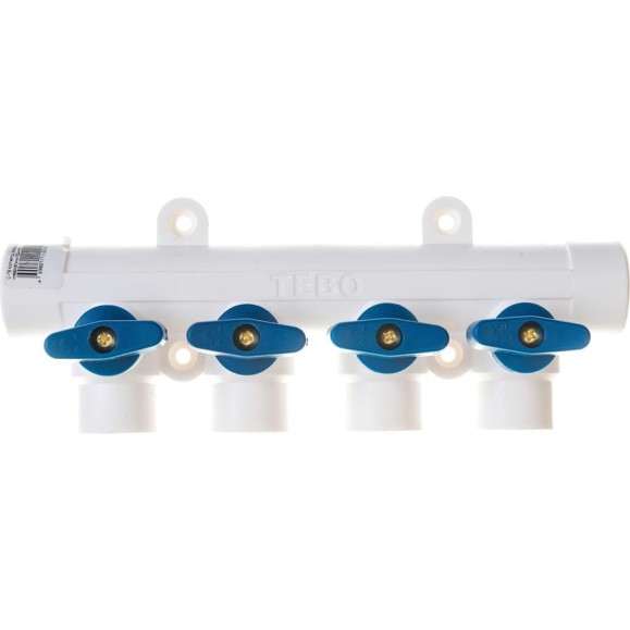Коллектор TEBO PPR 25x20x4 выхода 030091253 Коллектор TEBO PPR 25x20x4 выхода 030091253