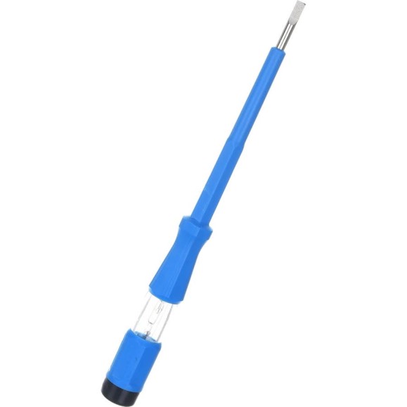 Индикаторная отвертка-пробник Uniel UVT-M15 шлицевая, 190 мм, 600 В, blue UL-00008481 Индикаторная отвертка-пробник Uniel UVT-M15 шлицевая, 190 мм, 600 В, blue UL-00008481
