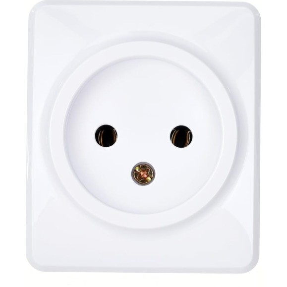 Розетка ЭРА 11-2201-01 2P, 16A-250В, IP20, ОУ, Эксперт, белый Б0031551