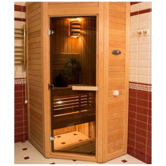 Дверь для бани DoorWood бронза, 1700x700 мм, левая, петли слева DW-00014739