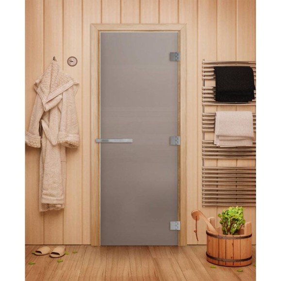 Дверь для бани DoorWood эталон сатин, 2000x800 мм УТ-00012011