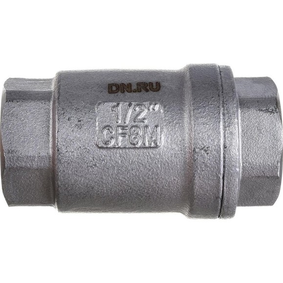 Клапан обратный LSCV 1/2″ Ду15 DN.ru Ру16 муфтовый, пружинный, нержавеющая сталь D100-00487