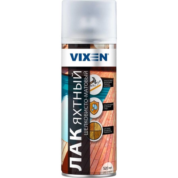 Яхтный лак Vixen шелковисто-матовый 520 мл VX24003