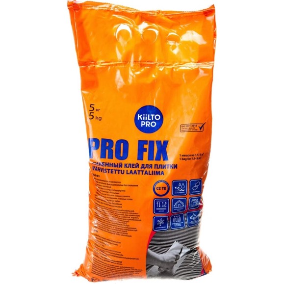 Плиточный усиленный клей KIILTO PROFIX 5К класс C2TE, 5 кг T6204.005