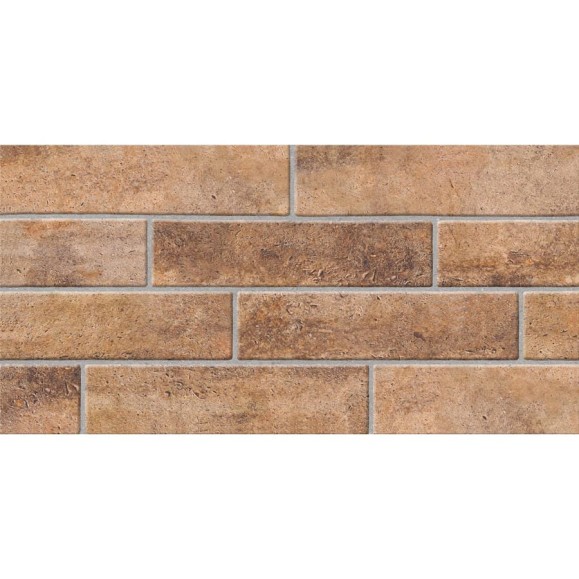 Плитка для стен Beryoza Ceramica Брик коричневый, 300x600x9 мм, 9 шт. ТГ-00004062