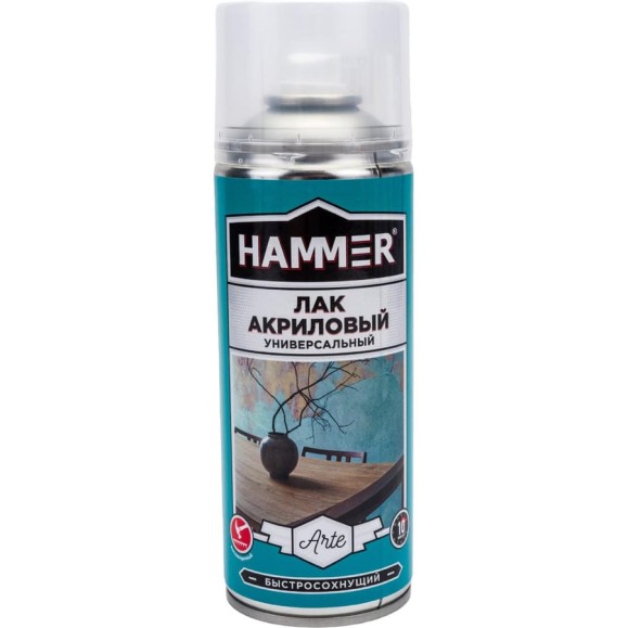 Акриловый лак Hammer глянцевый, аэрозольный, 0.23 кг, 0.52 л ЭК000140404 Акриловый лак Hammer глянцевый, аэрозольный, 0.23 кг, 0.52 л ЭК000140404