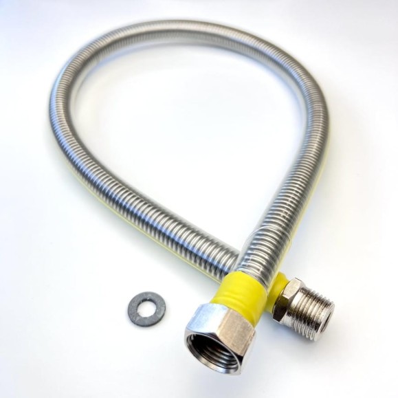 Сильфон для газа TUBOFLEX в оплетке ПВХ 1/2", 1,0 м, ВР/НР 4829558 Сильфон для газа TUBOFLEX в оплетке ПВХ 1/2", 1,0 м, ВР/НР 4829558