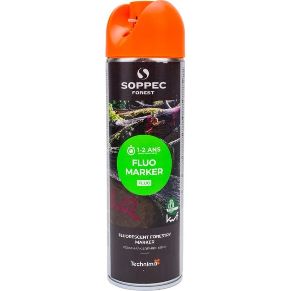 Акриловая флуоресцентная краска для разметки древесины Soppec Fluo Marker оранжевый 131316