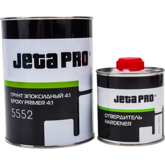 Эпоксидный грунт Jeta PRO 4:1 + HRD отвердитель 0,8 л + 0,2 л 5552 Эпоксидный грунт Jeta PRO 4:1 + HRD отвердитель 0,8 л + 0,2 л 5552