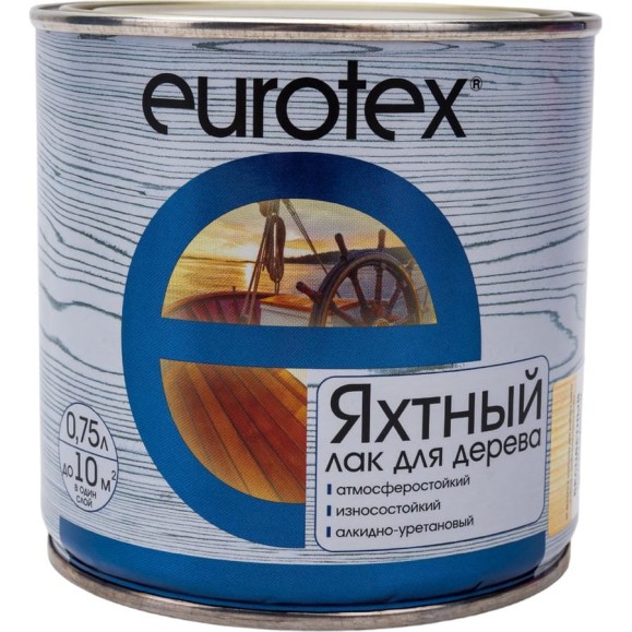 Яхтный лак Eurotex полуматовый 0.75 л 6 19296
