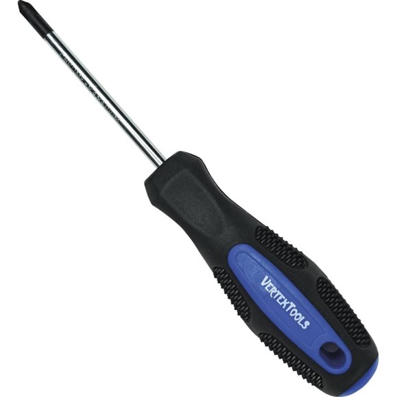 Крестовая отвертка vertextools 3x75 мм, ph0 0050-3-75 Крестовая отвертка vertextools 3x75 мм, ph0 0050-3-75
