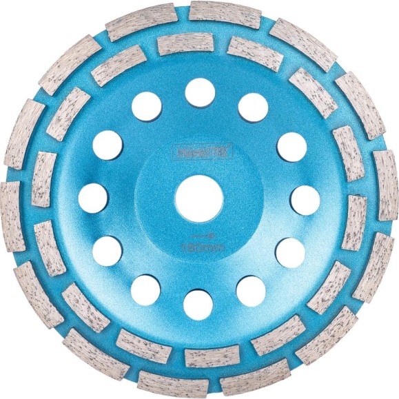Чашка алмазная двухрядная АШК PRO (180х22.2 мм) DIAMASTER 121.121.7231