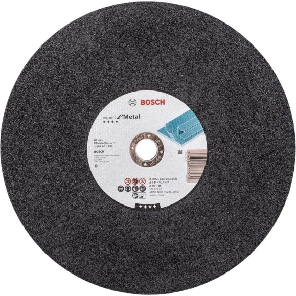 Круг отрезной по металлу ExpertMetal 355x2,8x25,4 мм Bosch 2608601238 Круг отрезной по металлу ExpertMetal 355x2,8x25,4 мм Bosch 2608601238