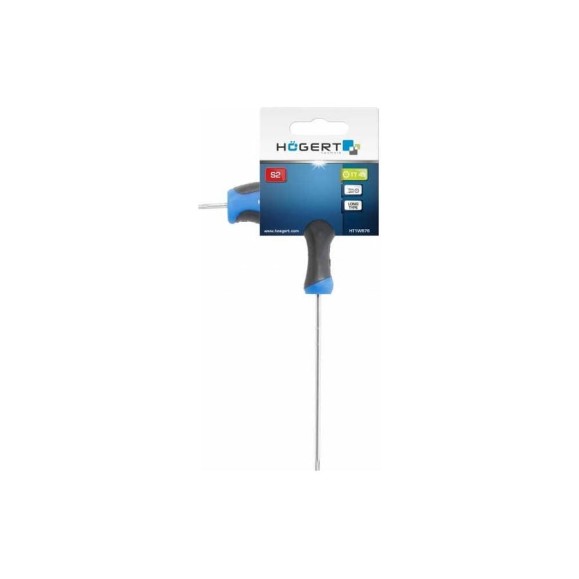Ключ HOEGERT TECHNIK torx security, тип "Т", длинный, TT45 HT1W876 Ключ HOEGERT TECHNIK torx security, тип "Т", длинный, TT45 HT1W876