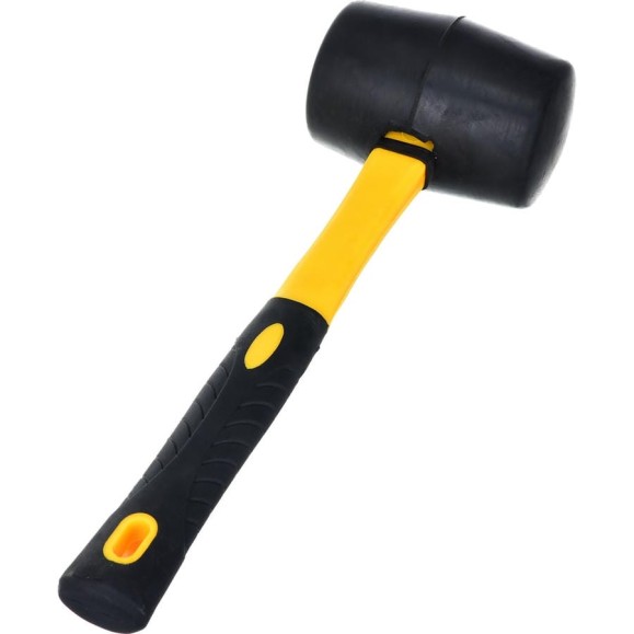 Резиновый молоток (киянка) HARDY 75 мм, ручка 2K, черный 2028-920075