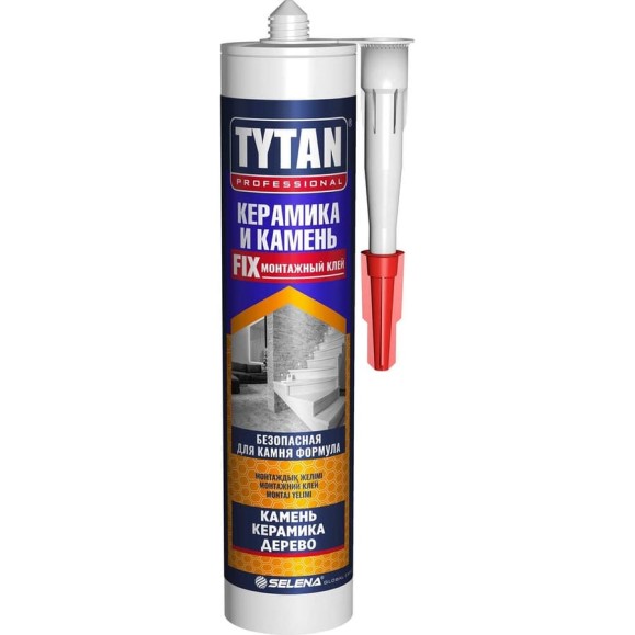 Экспресс-клей Tytan PROFESSIONAL камень, керамика, древесина, белый, 310 мл 16134 247385 Экспресс-клей Tytan PROFESSIONAL камень, керамика, древесина, белый, 310 мл 16134 247385