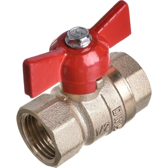 Шаровый кран VALTEC СТАНДАРТ, рукоятка бабочка 1/2, вн.-вн. VT.122.G.04 Шаровый кран VALTEC СТАНДАРТ, рукоятка бабочка 1/2, вн.-вн. VT.122.G.04