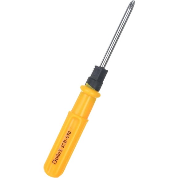 Комбинированная отвертка Dollex SL1,2x6x70 + PH2x70, 190 мм SCD-670 Комбинированная отвертка Dollex SL1,2x6x70 + PH2x70, 190 мм SCD-670