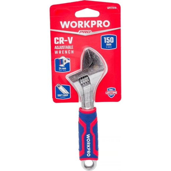 Разводной ключ WORKPRO 150 мм (6 дюймов) CR-V WP272010