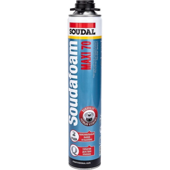 Пистолетная пена SOUDAL Соудафоам Макси 70 113899 Пистолетная пена SOUDAL Соудафоам Макси 70 113899