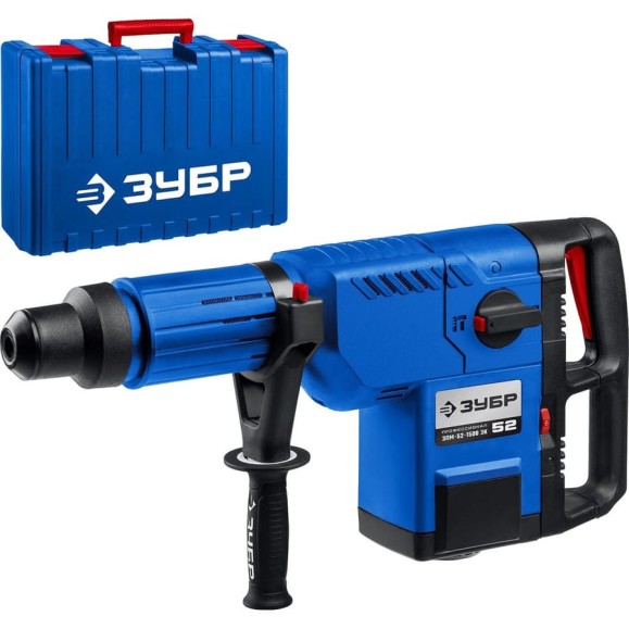 Перфоратор ЗУБР Профессионал SDS-Max, 18Дж, 1500Вт, кейс ЗПМ-52-1500 ЭК Перфоратор ЗУБР Профессионал SDS-Max, 18Дж, 1500Вт, кейс ЗПМ-52-1500 ЭК