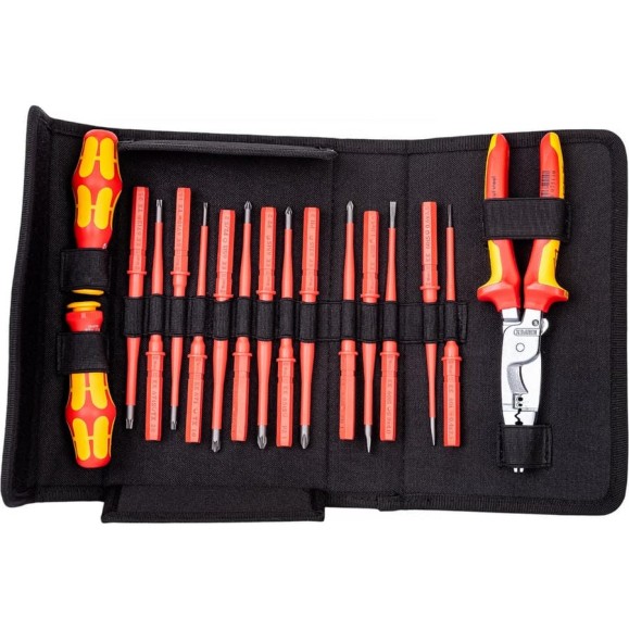 Набор из 14 cменных отверток WERA Kraftform Kompakt VDE 17 extra slim 1 VDE WE-136027