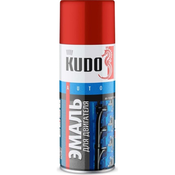 Эмаль для двигателя KUDO красная KU-5134 Эмаль для двигателя KUDO красная KU-5134