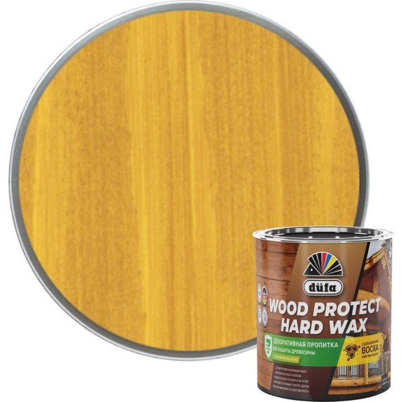 Пропитка Dufa WOOD PROTECT HARD WAX пиния, 0.75 л МП00-010449 Пропитка Dufa WOOD PROTECT HARD WAX пиния, 0.75 л МП00-010449