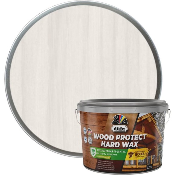 Пропитка Dufa WOOD PROTECT HARD WAX прозрачный, 2.5 л МП00-010452