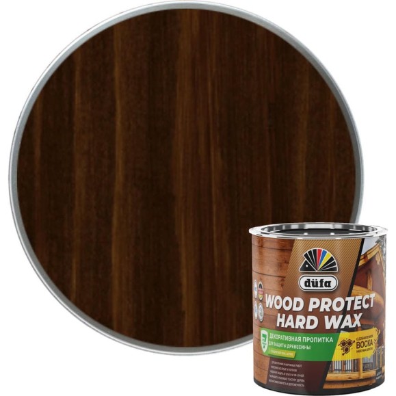 Пропитка Dufa WOOD PROTECT HARD WAX каштан, 0.75 л МП00-010448 Пропитка Dufa WOOD PROTECT HARD WAX каштан, 0.75 л МП00-010448